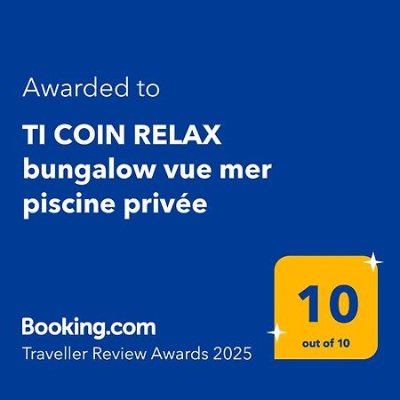 Ti Coin Relax Bungalow Vue Mer Piscine Privee سانت فرانسوا المظهر الخارجي الصورة
