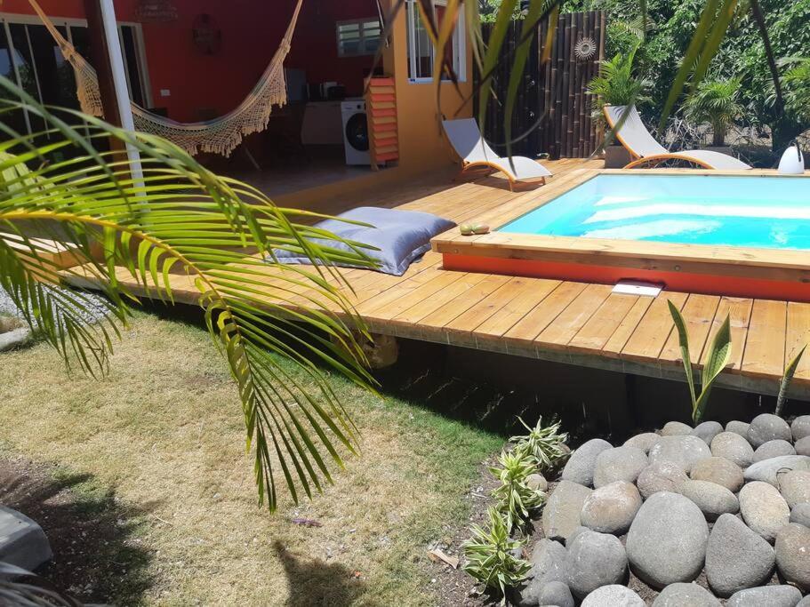 Ti Coin Relax Bungalow Vue Mer Piscine Privee سانت فرانسوا المظهر الخارجي الصورة