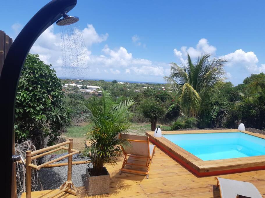 Ti Coin Relax Bungalow Vue Mer Piscine Privee سانت فرانسوا المظهر الخارجي الصورة