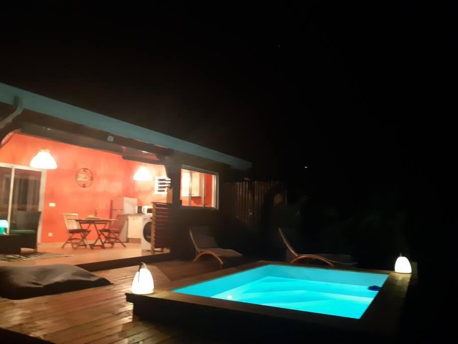 Ti Coin Relax Bungalow Vue Mer Piscine Privee سانت فرانسوا المظهر الخارجي الصورة