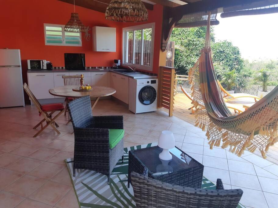 Ti Coin Relax Bungalow Vue Mer Piscine Privee سانت فرانسوا المظهر الخارجي الصورة