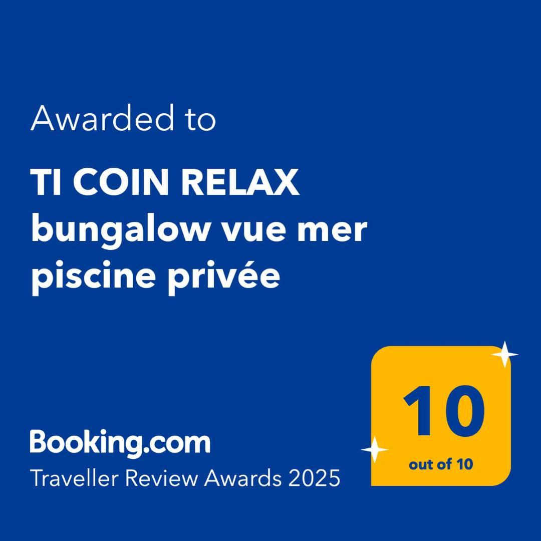 Ti Coin Relax Bungalow Vue Mer Piscine Privee سانت فرانسوا المظهر الخارجي الصورة